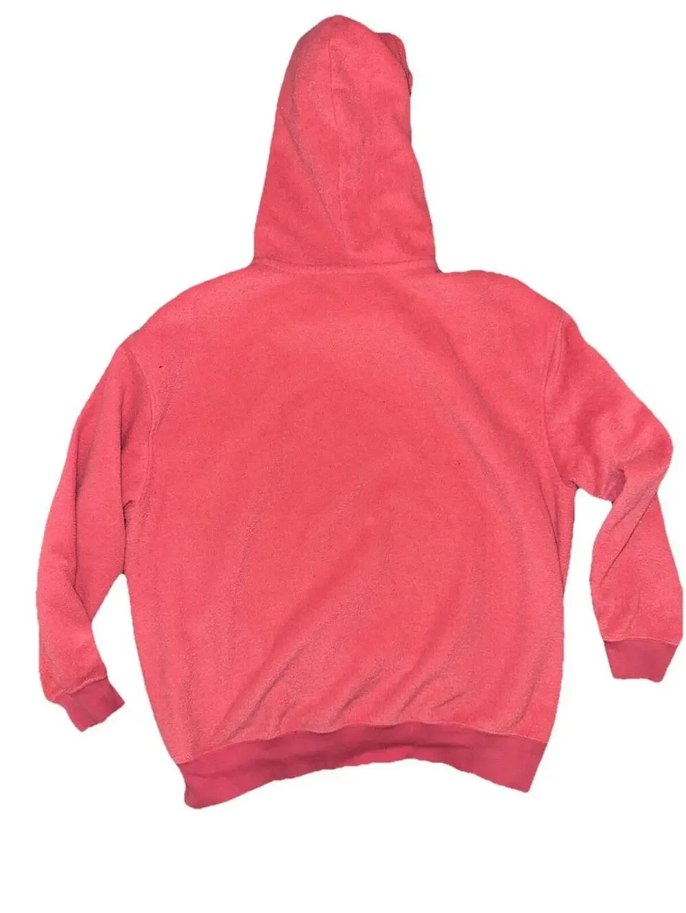 Nike Essentials womens Plush Fleece Hoodie sz M Center logo Pink Sweatshirt